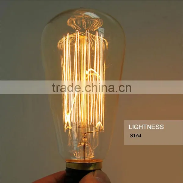 High Tranmittance Edison Bulb ST64 E27 Vintage Edision Light Bulb 40W photo-3
