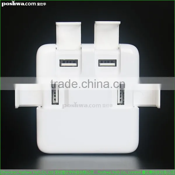 40w 8A 4port Usb Hub Charger Mobile Tablet Charger With uk us eu Standard Plug photo-4