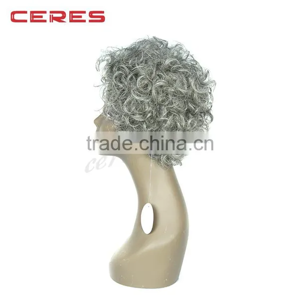 Trade Assurance Top Quality Remy 100% Human Hair Gray Hair Wig for Men photo-3