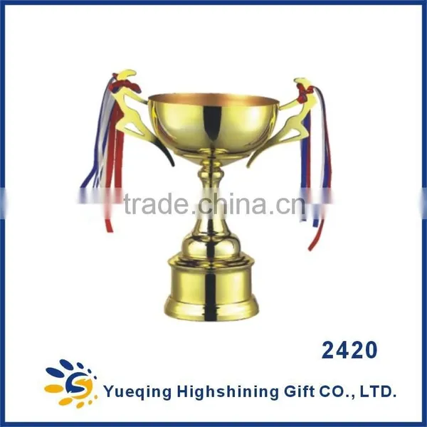 Custom Plastic Trophy Base Award Basketball Tennis Trophy Golden Souvenir 2415 China Metal Champions League Cup Trophy photo-4