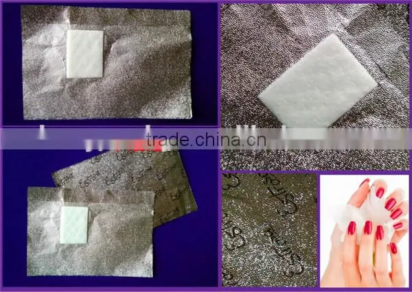 Pre-cut Nail Arts Wrap Foil Sheet for UV Gel Polish Remover With Cotton Pad photo-5