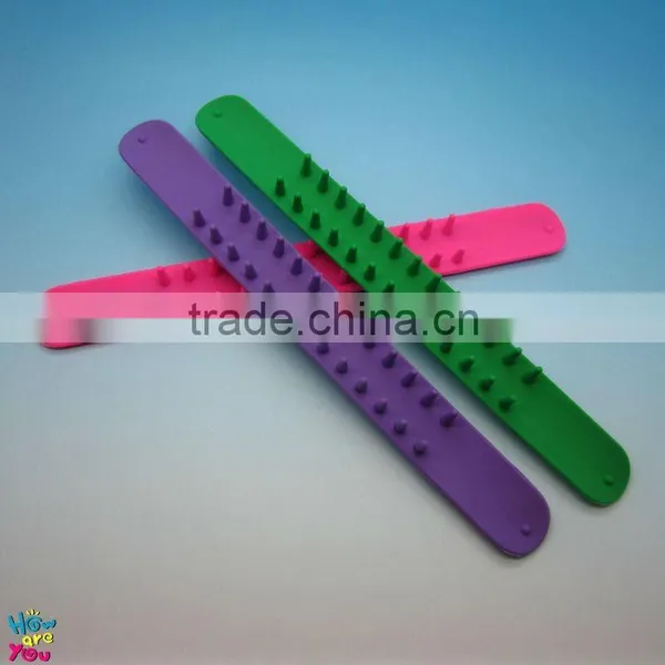 Mutli Shapes Colors Newest Promotional SPIKY Silicone Wristband