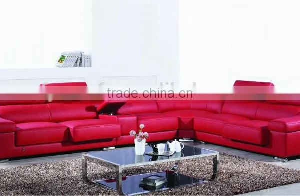 Specific Use Red Sofa Furniture Set Chaise photo-2