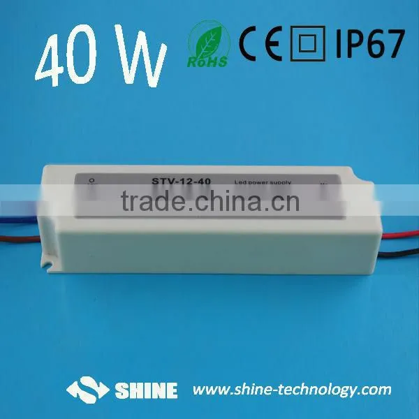 High Quality 12V DC 40W LED Power Supply CE(EMC LVD) RoHS