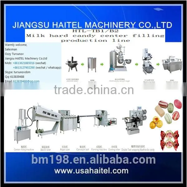 Best Type of Automatic Center Filling Milk Hard Candy Production Line