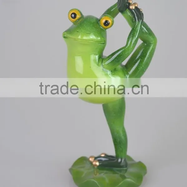 Statue Frog Home Decor Yoga Resin photo-4