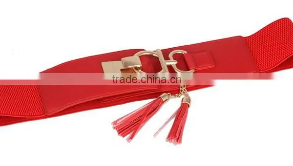 2015 New Red Tassels Elastic Lady Waistband SWF-W15062903 photo-4