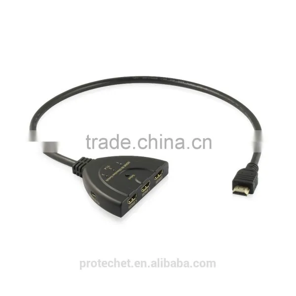 Bi-direction 3X1 HDMI Pigitail Switcher 1X3 Splitter 4K@30Hz With USB Cable photo-5