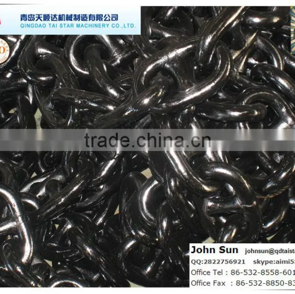 Stud Link Anchor Chain U2/U3 Grade Black Painting photo-2