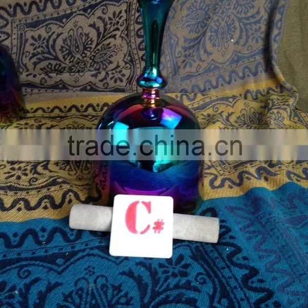 Rainbow Titanium Color Crystal Singing Grail Bowl With 4th Octave C or C# or D or E Note photo-3