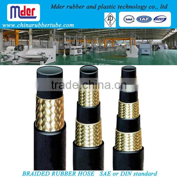 Hydraulic Rubber Hose High Pressure Wire Spiraled Hose Hydraulic Hose SAE 100R1 photo-2