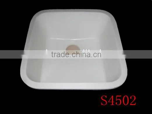 Single Bowl Single Tray Solid Surface Kitchen Sinks,aritifical Stone Single Bowl Kitchen Sink photo-2