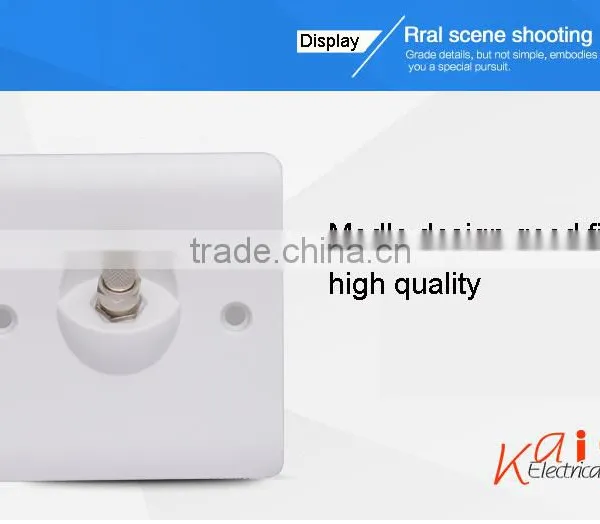 OEM Cheap Electrical White Bakelite Material 250v 10a tv Plug Socket photo-3