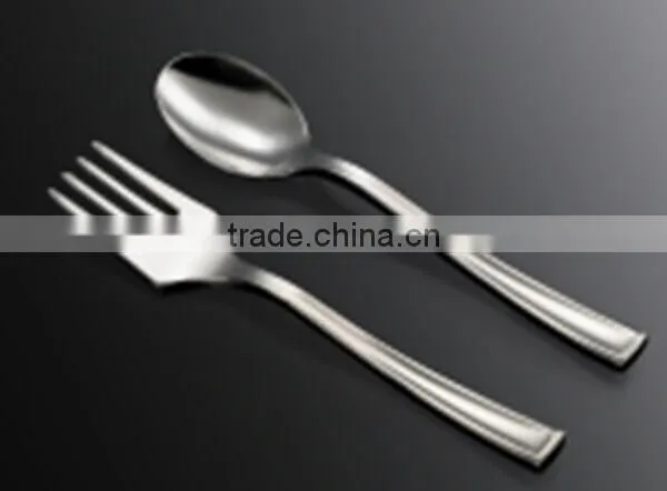 Large Plastic Forks Knife And Spoons,Siver Coated Cutlery,Disposable Plastic Metallic Cutlery photo-6
