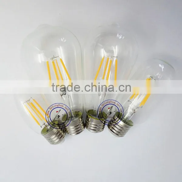 Vintage LED Short Filament Light Bulb ST58 E27 Decoration Led Light Bulb photo-4