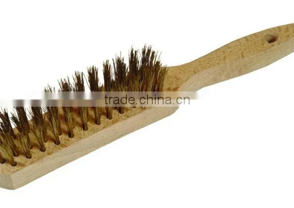 Steel Wire Brush Wooden Handle