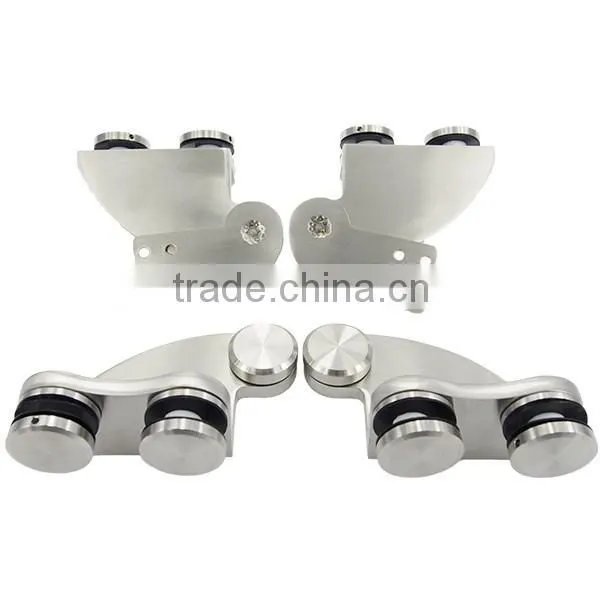 Wholesale Stainless Steel Construction Frameless Wall Mount Glass Door Hardware photo-4
