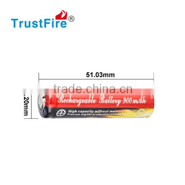 Powerful TF Rechargeable Battery TrustFire 14500 Li-ion Battery 3.7V 900mAh Rechargeable Lithium Battery With PCB photo-2