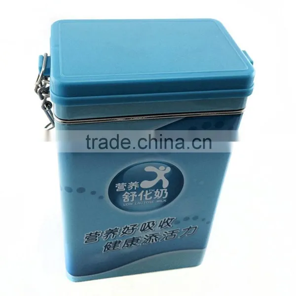 High-end Plain Metal Milk Tin Box With Lock photo-2