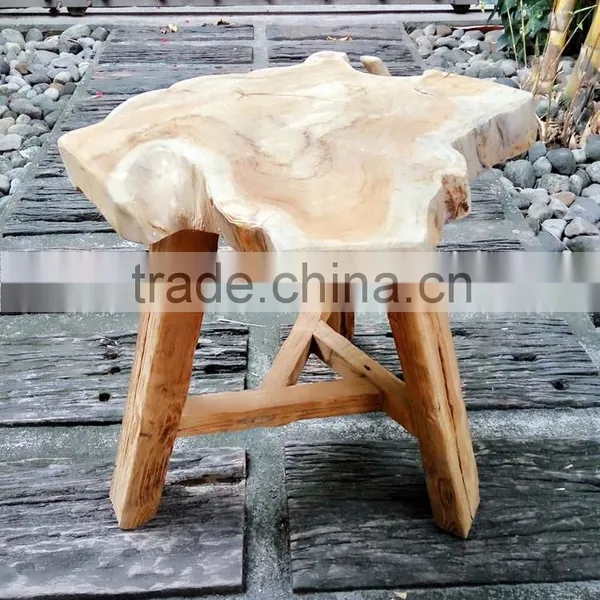 Unique Teak Wood and Root Stool Cafe and Bar Furniture photo-2