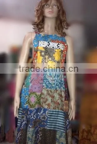 Women Batik Rag Dress Casual "Batik Perca Indonesia" photo-3