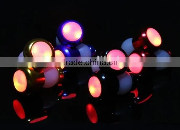 Competitive Price-2Pcs Red Bicycle Bike CNC Handle Bar End Bar Plugs Lights LED Lights Pairs,bicycle Light photo-5