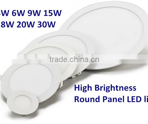2015 New High Brightness 100~240v 9w Led Round Panel Light,ultra-slim100~240v 9w Led photo-2