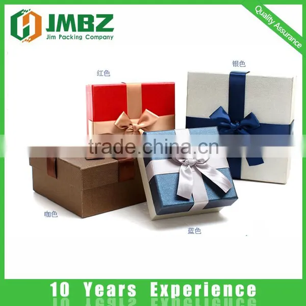 Recyclable Feature and Paper Material Paperboard Gift Boxes With Ribbon photo-2