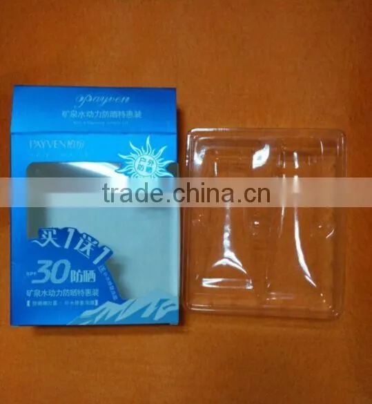 2015 Customized Clear Plastic Cosmetic Blister Insert Box photo-2