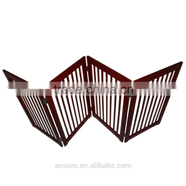 PawHut 4-Panel Wooden Pet Divider photo-2
