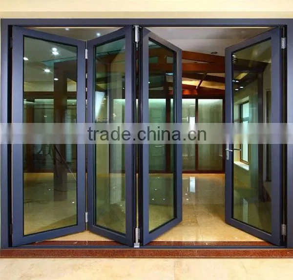 European Style Wood Grain Aluminium Casement Window photo-4