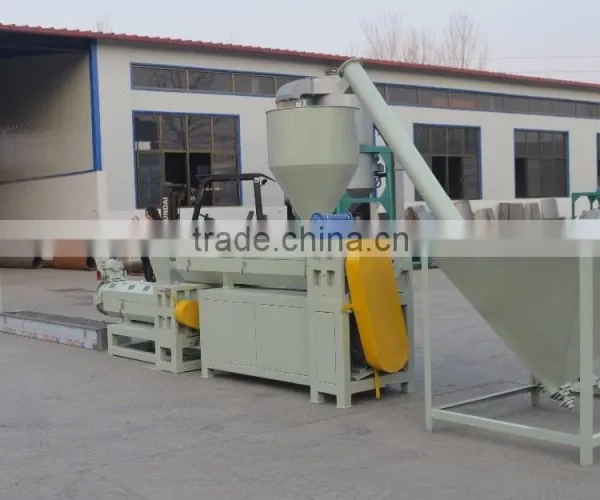HDPE LDPE PP Waste Bag and Film Granule Pelletized Recycling Machine With Double Screws Two