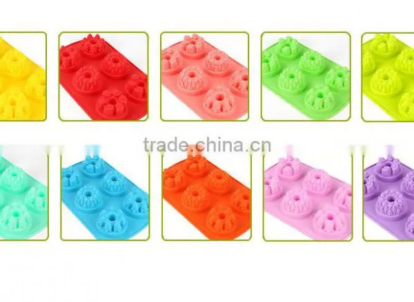 6 Cavities Castle Silicone Microwave Cake Pan photo-6