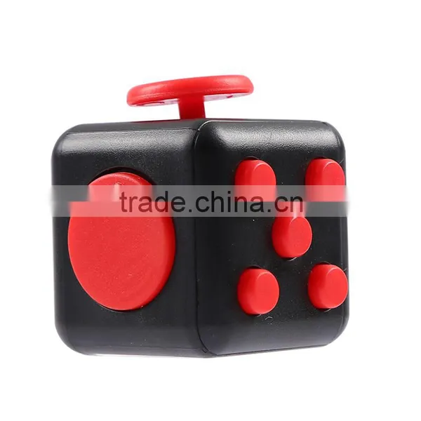 Hand Spinner Fidget Cube With Button Anti Irritability Toy Stress Relief for Adults and Children 12 Fidget Vinyl Desk Toy photo-3