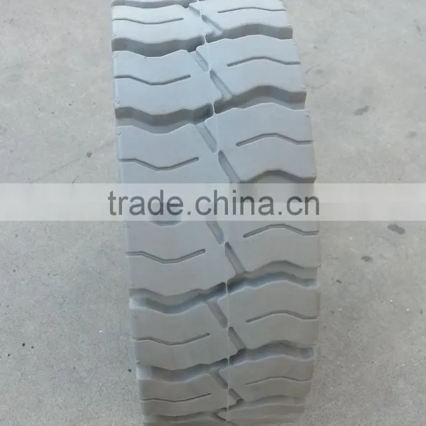 Unique Tread Design Higher Wear Resistance Solid Tire for Haulotte 12.5x4.25 15x5 photo-2