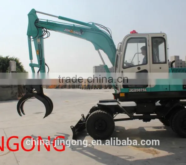 POWERFUL LOW PRICE SELLING JINGONG JGM9075L WHEEL EXCAVATOR HOT