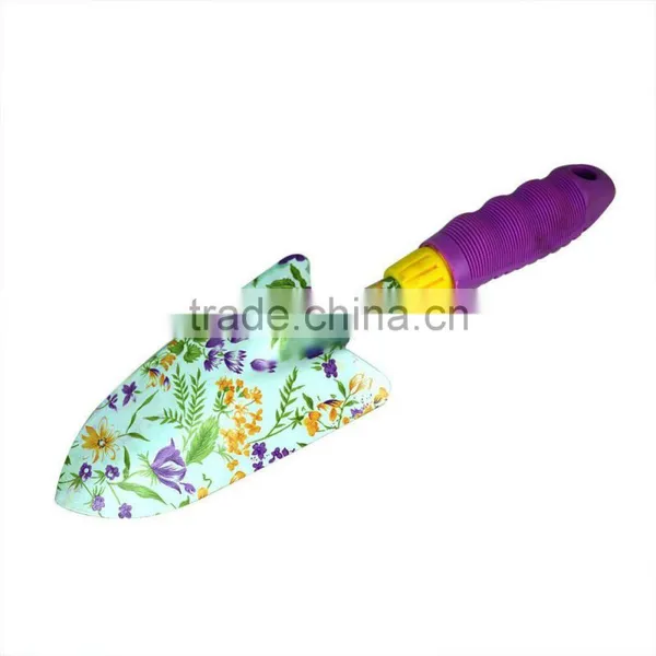 Garden Spring Floral Painted Trowel Spade Shovel Metal Head photo-2