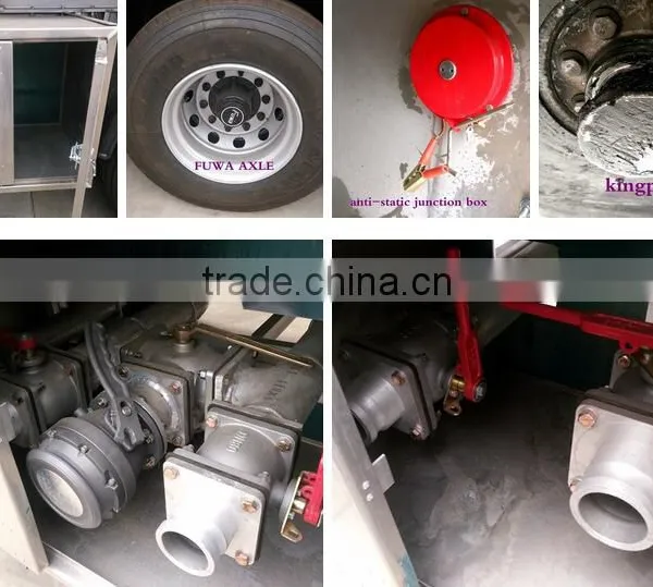 45m3 50m3 Oil Tank Semi Trailer Aluminum Tanker Trailer photo-5