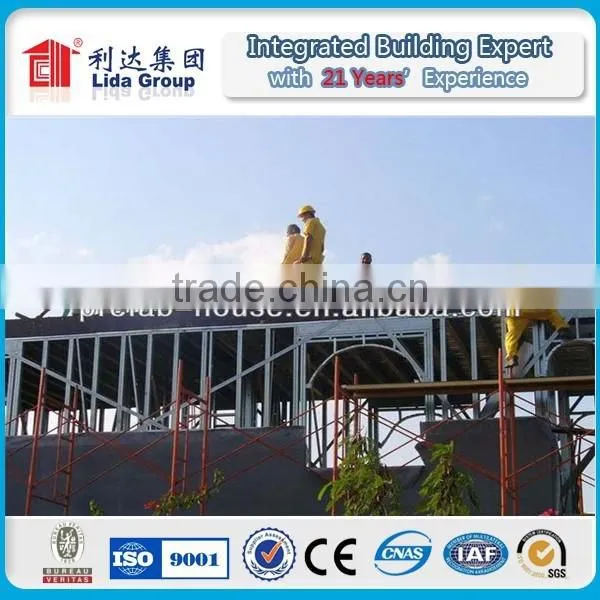 High Quality Small Prefab Mordern Design Steel Frame Villa photo-5
