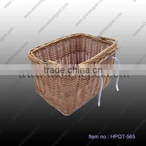willow bicycle basket/modern bicycle basket/removable bicycle basket/front bicycle basket