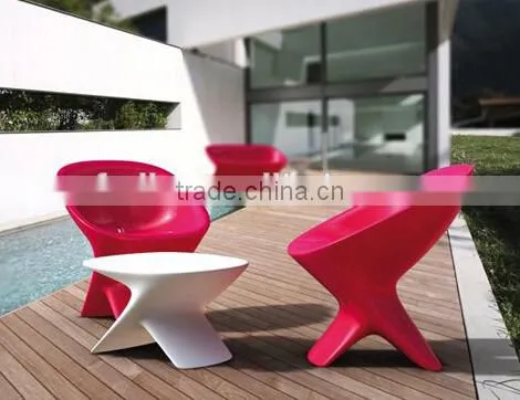 Plastic OEM Factory/ Rotational PE Outdoor Furniture /rotomolding Plastic Table and Chiar Modern Design OEM Supplier photo-4