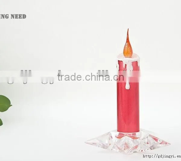 Acrylic Wedding Party Led Star Base Candle Light Christmas Decoration Gift photo-4
