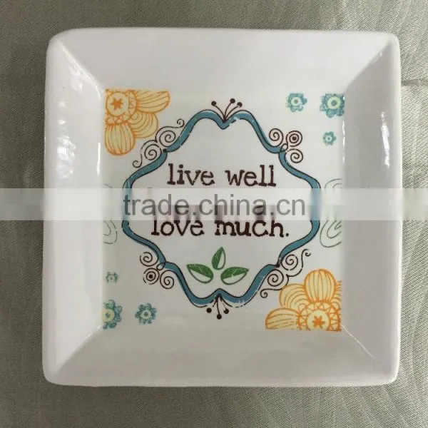Ceramic Jewelry Ring Holder Dish Tray photo-2