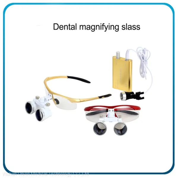 Portable Colorful LED Dental Magnifying Glasses 3.5X photo-4