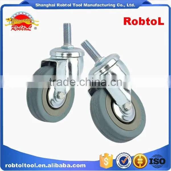 50mm Castor Wheel Caster Fixed Swivel Brake Rubber Nylon Pu TPR PP photo-5