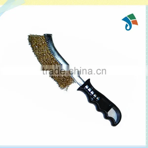 Plastic Handle Cleaning and Polishing Brass Wire Brush photo-2