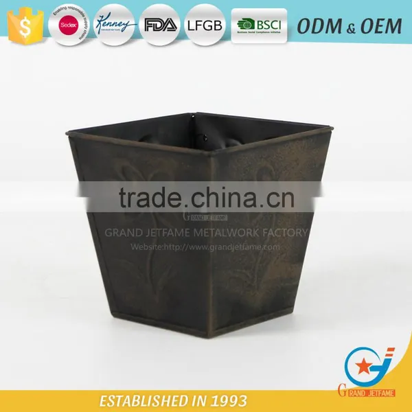 Homeware Iron and Zinc Powder Coated the Flower Bucket French Galvanized Flower Buckets photo-3