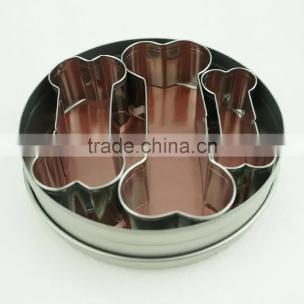 47096 3pcs Dog Bone Stainless Steel Cookie Cutter Set photo-3