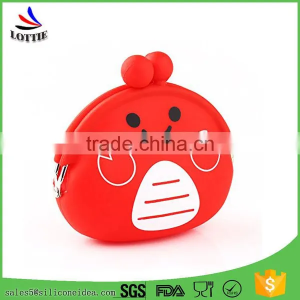 Promotional Cartoon Shape Silicone Coin Bag Food Grade Silicone Coin Wallet for Kids photo-6