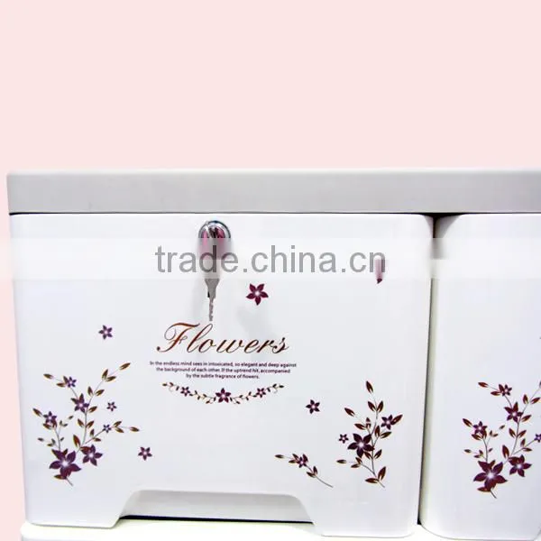 Printing Flower Mini Plastic Storage Drawers photo-2